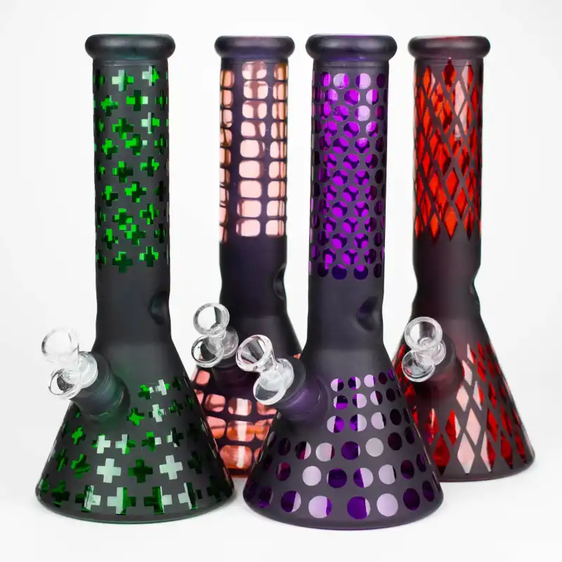12.5" SOFT GLASS 7MM BEAKER WATER BONG