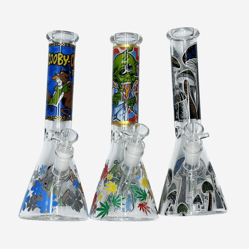 10" Printed Beaker Waterpipe by Pipe420 – Wholesale glass pipe distributors LA USA | best wholesale glass pipe distributors LA