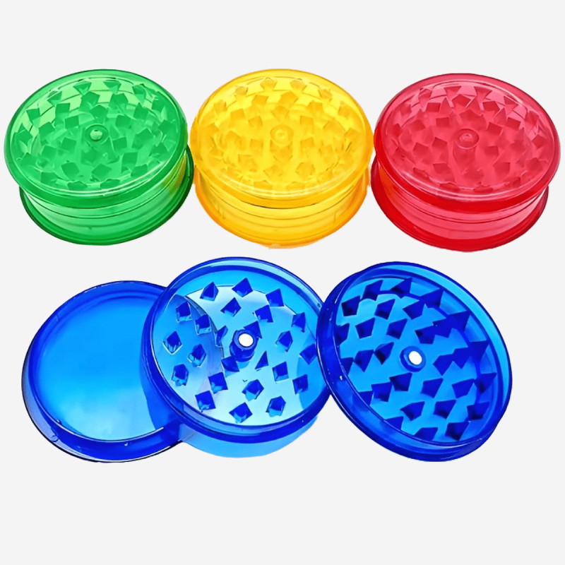 4 Pack Plastic Grinder by Pipe420 – lightweight plastic herb grinders in assorted colors for budget-friendly bulk sales, popular with wholesale herb grinders distributor Los Angeles, CA and smoking grinders wholesale USA – distributed by Pipe420