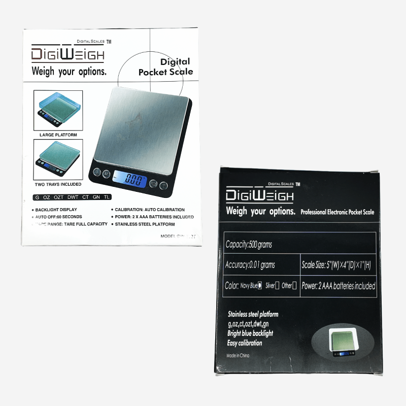 Accurate Digi Weigh DW-500T weighing scale for smoking supplies – Available at Pipe King LLC LA Wholesale Smoke Shop