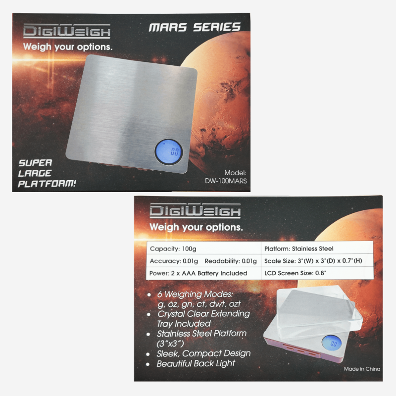 Precision Digi Weigh DW-1000 Mars compact digital scale – Pipe King LLC Los Angeles Wholesale Accessories