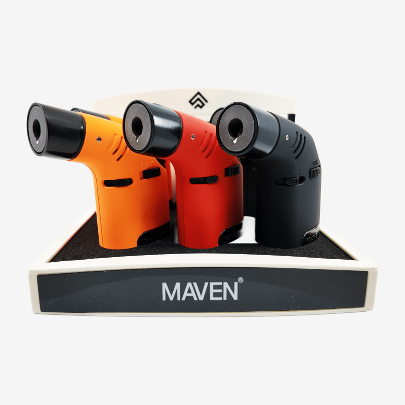 Display box of 6 Maven Torch Tusk lighters – Pipe King LLC LA Wholesale Smoke Shop and Accessories