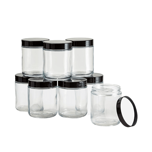 Variety of empty jars for storage – Pipe King LLC LA Wholesale Smoke Shop