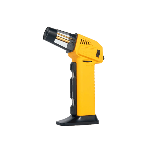 Durable yellow torch lighter – Available at Pipe King LLC LA Wholesale Smoke Shop
