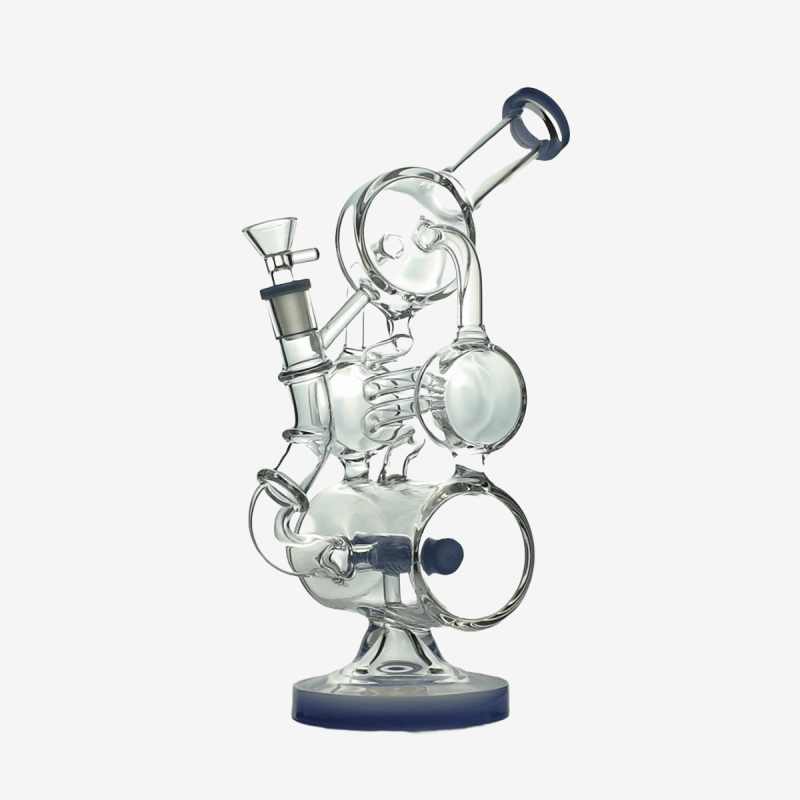 Wholesale 16 inch inline double tree percolator water pipe – Pipe King LLC LA Wholesale Smoke Shop and Accessories