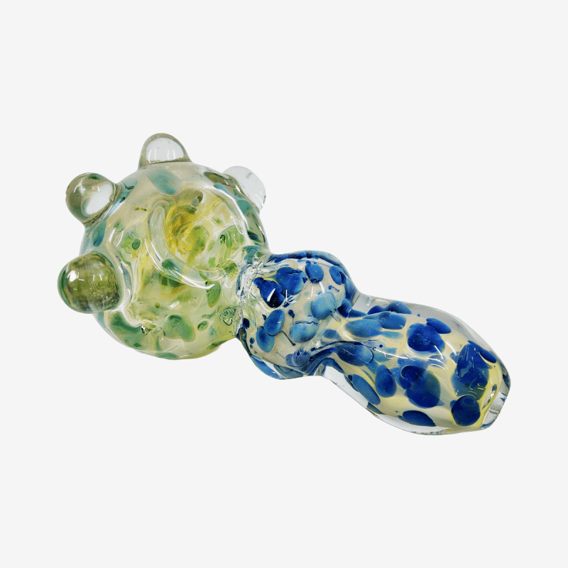 Durable 550 gram spotted pattern heavy handpipe – Pipe King LLC Los Angeles Wholesale Accessories