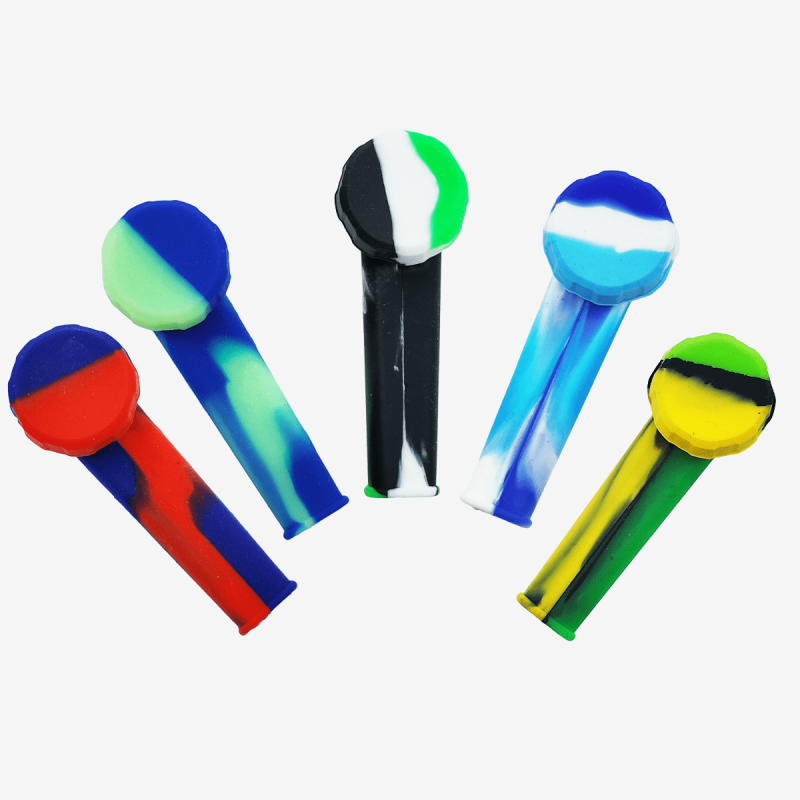4 Inch Multi-Color Silicone Hand Pipe with Metal Screen by Pipe420 – colorful silicone hand pipe featuring metal screen for improved filtration, supplied by wholesale silicone hand pipe distributor LA CA – distributed by Pipe420