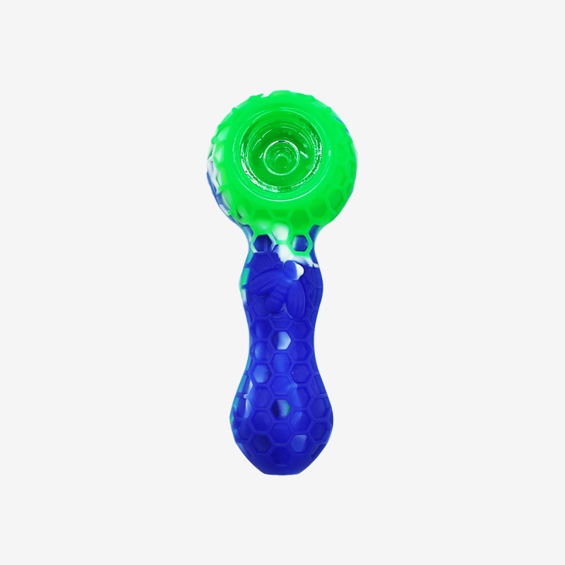 4.5 inch silicone honeycomb spoon pipe – Pipe King LLC LA Wholesale Smoke Shop and Accessories