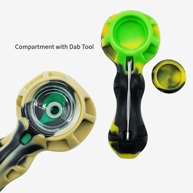 4.5 Inch Silicone Honeycomb Spoon Pipe by Generic – distributed by Pipe420 – wholesale silicone smoking accessories distributor Los Angeles, CA