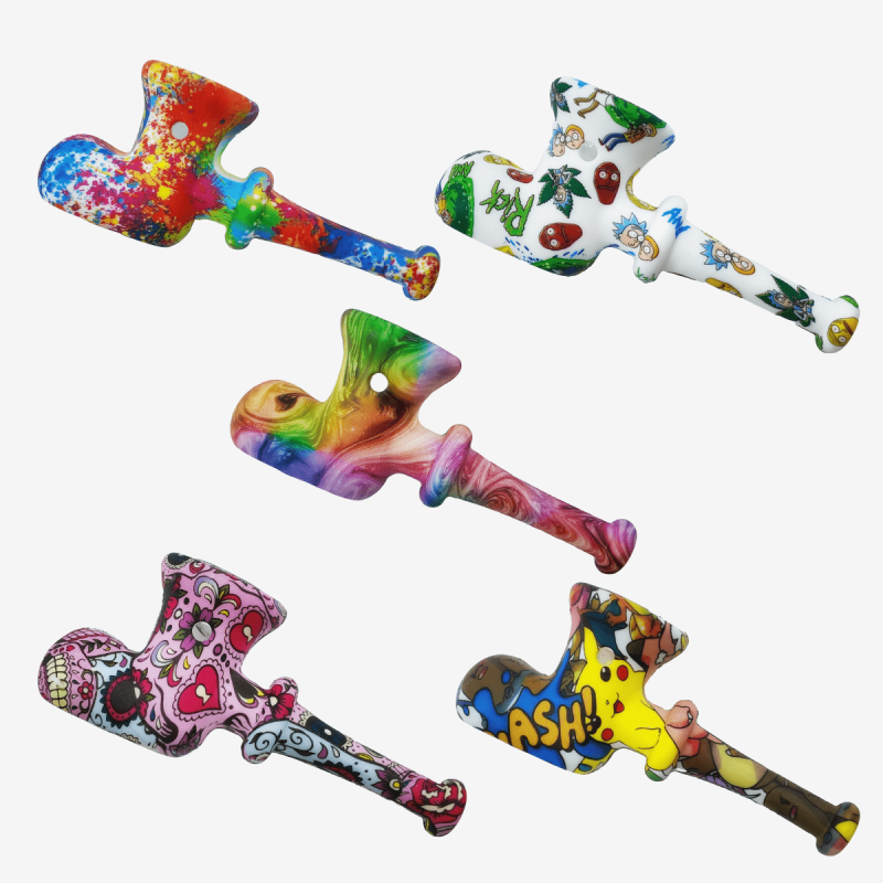 Silicone Boot Hand Pipe by Pipe420 – colorful boot-shaped silicone hand pipe with sturdy bowl and flexible body, supplied by wholesale silicone hand pipe distributor LA CA – distributed by Pipe420