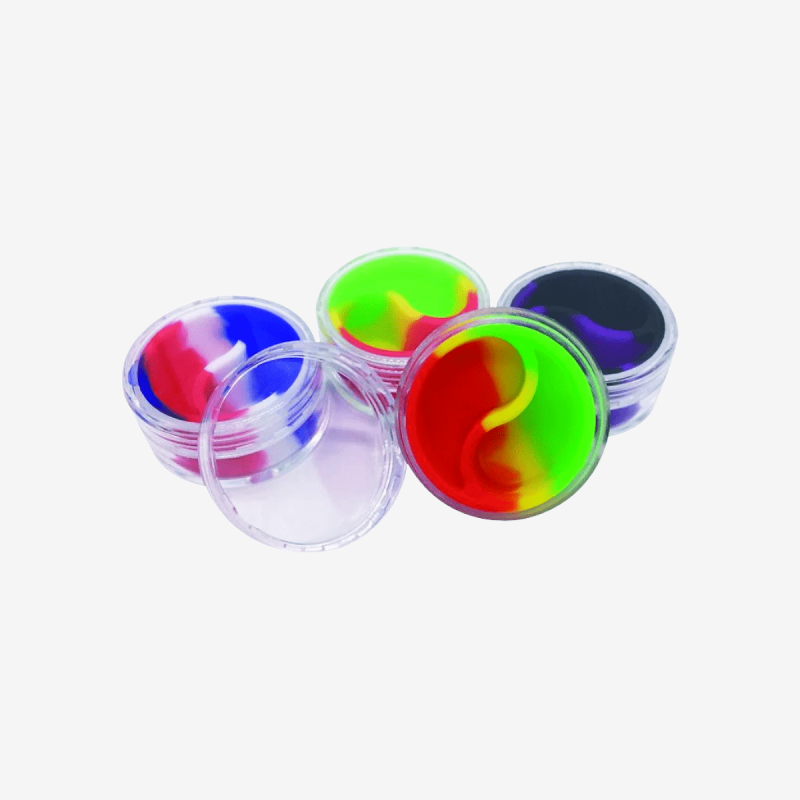 10ml silicone jar with plastic cap – 100pcs case – Pipe King LLC LA Wholesale Smoke Shop and Accessories