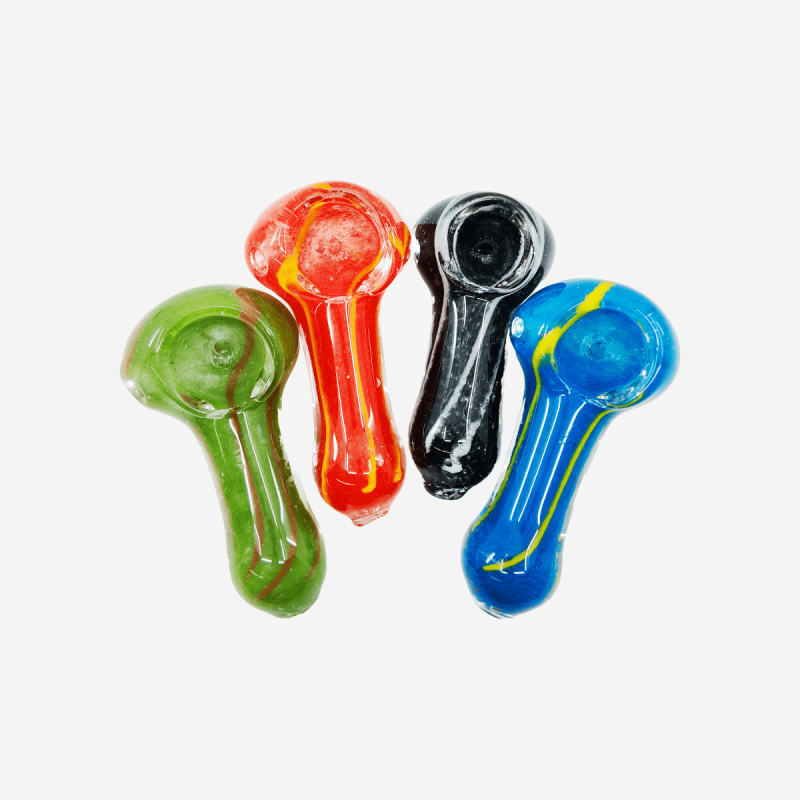 2.5 inch colorful frit hand pipe – Pipe King LLC LA Wholesale Smoke Shop and Accessories