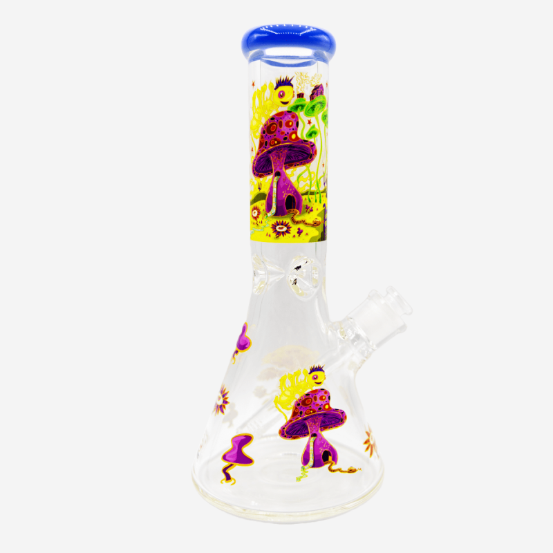 High-quality 12" Dunkee Blind Biker artistic hand pipe – Pipe King LLC Los Angeles Wholesale Accessories