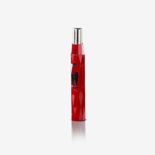 MVNT-001 Diamond MVNT-001 Maven Diamond Pen Torch – slim metallic torch lighter made of zinc alloy, lightweight and durable, 8.25-inch sleek design.