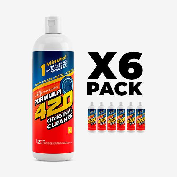 Formula 420 Cleaner Formula 420 Cleaner bottles in multiple sizes for glass, ceramic, quartz, and metal surfaces