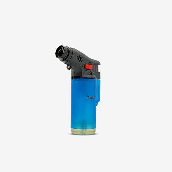 Ignitus Mini Jet Torch Ignitus Mini Jet Torch – Refillable pocket-size lighter with windproof flame, available in Green, Light Blue, Black, Blue, and Red for wholesale smoke shop supply.