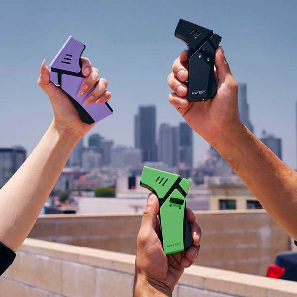 Maven Pro Torch – Powerful Butane Table Torch Maven Pro Butane Torch in Black, Green, and Purple – High-performance table torch with windproof flame, ergonomic grip, and refillable tank. Perfect for wholesale smoke shop supply.