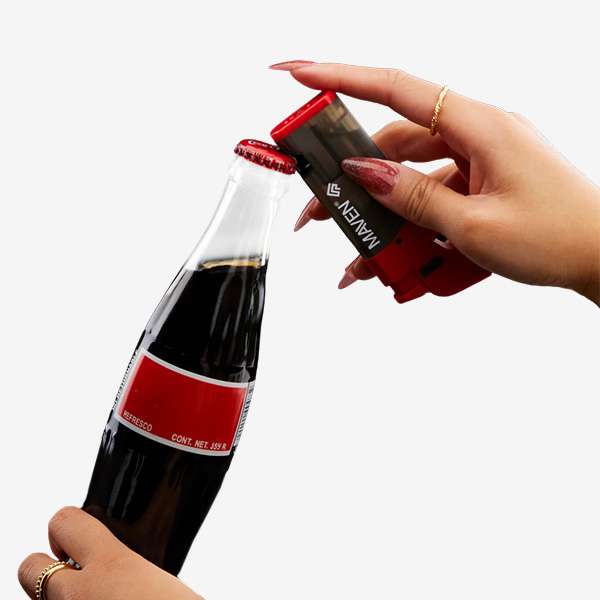 Maven Popper – 5 Pack Maven Popper Torch Lighter – 5 Pack of compact, windproof jet flame lighters in Black, Red, Blue, Green, and Orange. Ideal for smoke shop wholesale supply and portable use.