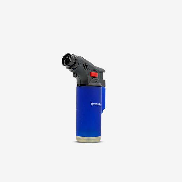Ignitus Mini Jet Torch Ignitus Mini Jet Torch – Refillable pocket-size lighter with windproof flame, available in Green, Light Blue, Black, Blue, and Red for wholesale smoke shop supply.