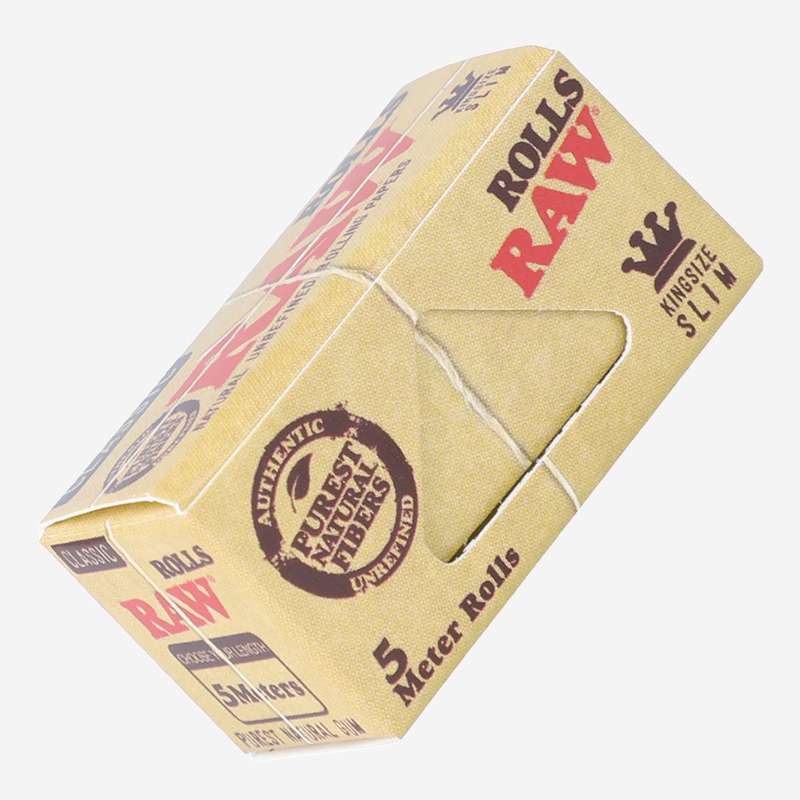 RAW Classic Paper Rolls King Size Slim 5 Meters by RAW – distributed by Pipe420 – wholesale rolling papers distributor Los Angeles, CA – rolling papers and wraps supplier CA