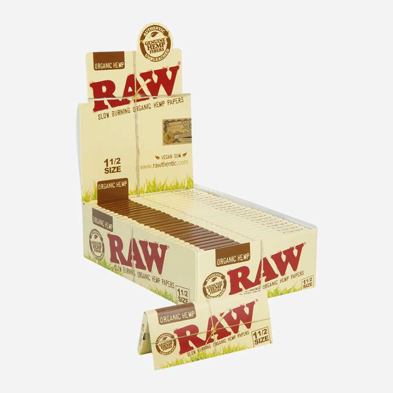 RAW Organic 1-1/4 Rolling Papers by RAW – distributed by Pipe420 – wholesale rolling papers distributor Los Angeles, CA – rolling papers and wraps supplier CA