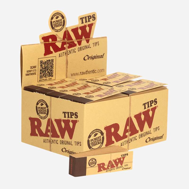 RAW Original Tips by RAW – distributed by Pipe420 – wholesale rolling papers distributor Los Angeles, CA – rolling papers and wraps supplier CA