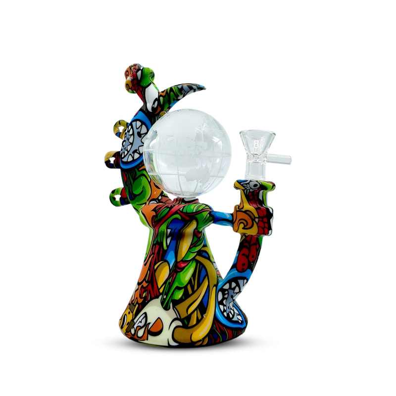 8" Cosmic Globe Silicone Water Pipe