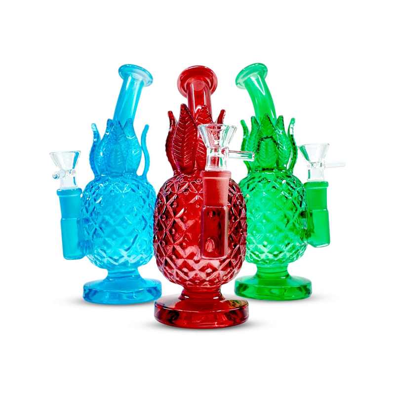 Pineapple Glass Dab Rig - 7 Inch
