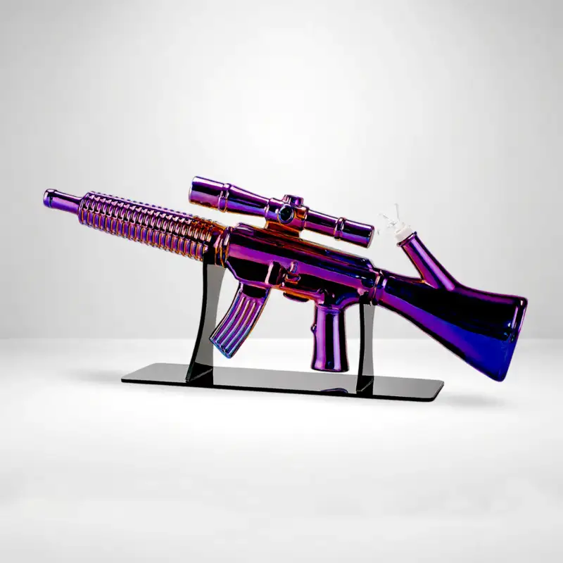 24" Rifle Water Pipe - Iridescent Finish