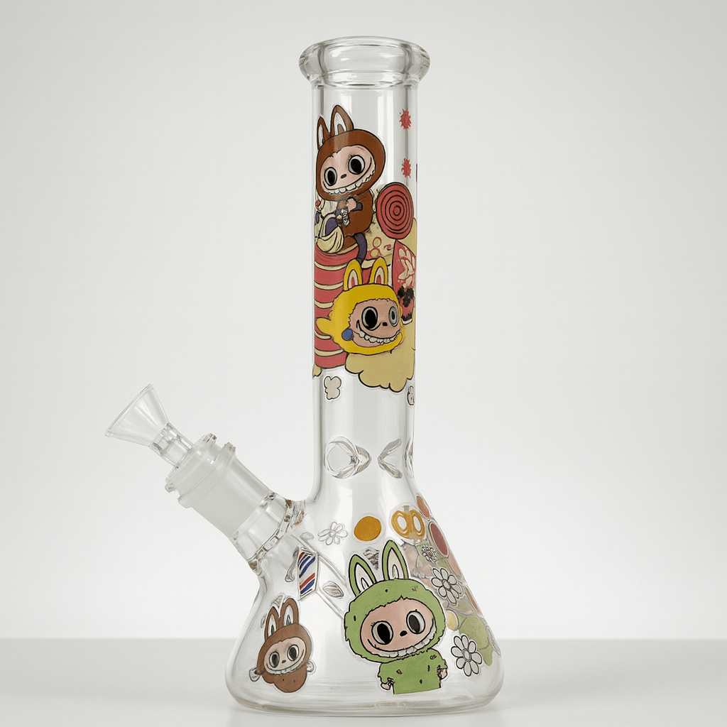 ChatGPT_Image_Sep_20,_2025,_11_51_30_AM 10" Printed Labubu Beaker Waterpipe by Pipe420 – Wholesale glass pipe distributors LA USA | best wholesale glass pipe distributors LA