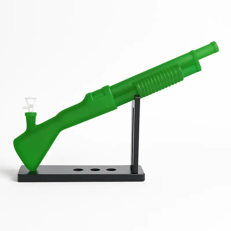 24" Shotgun Glass Water Pipe - Assorted Colors