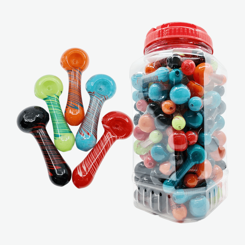 3" Opaque Bright-Line Mini Handpipe