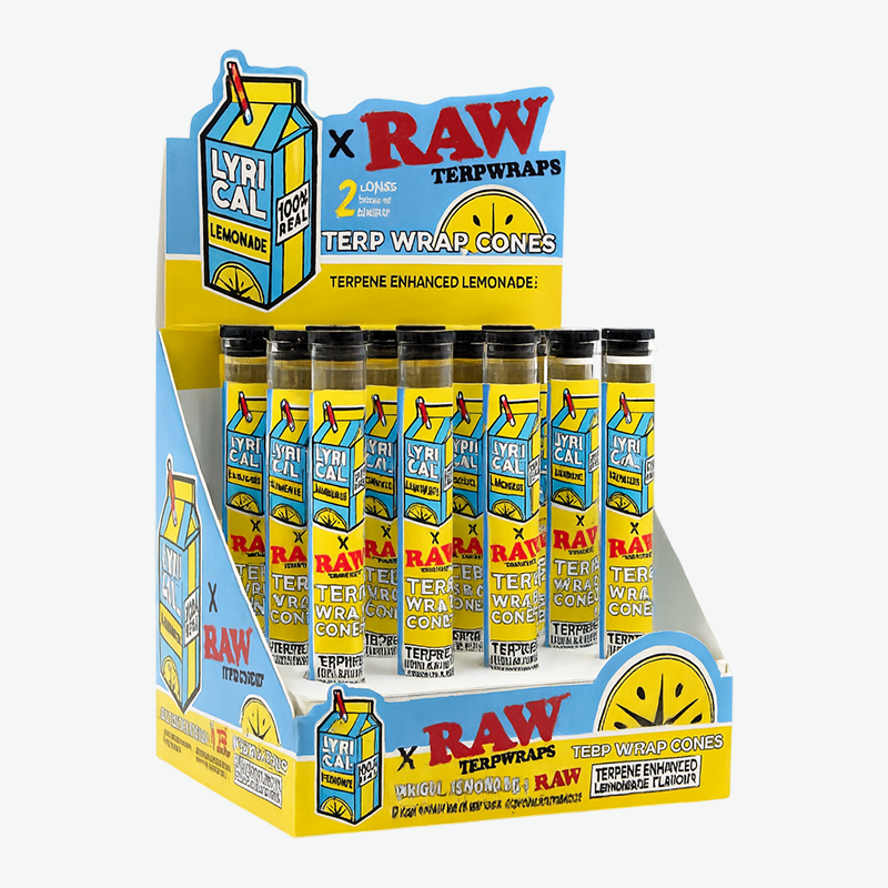 RAW x Lyrical Lemonade Terp Wrap Cones Lemonade Edition