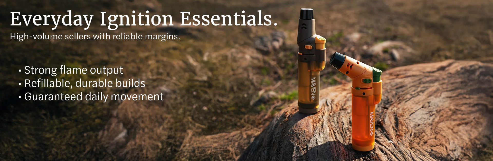 Assorted stock lighters and torch products display – Pipe420