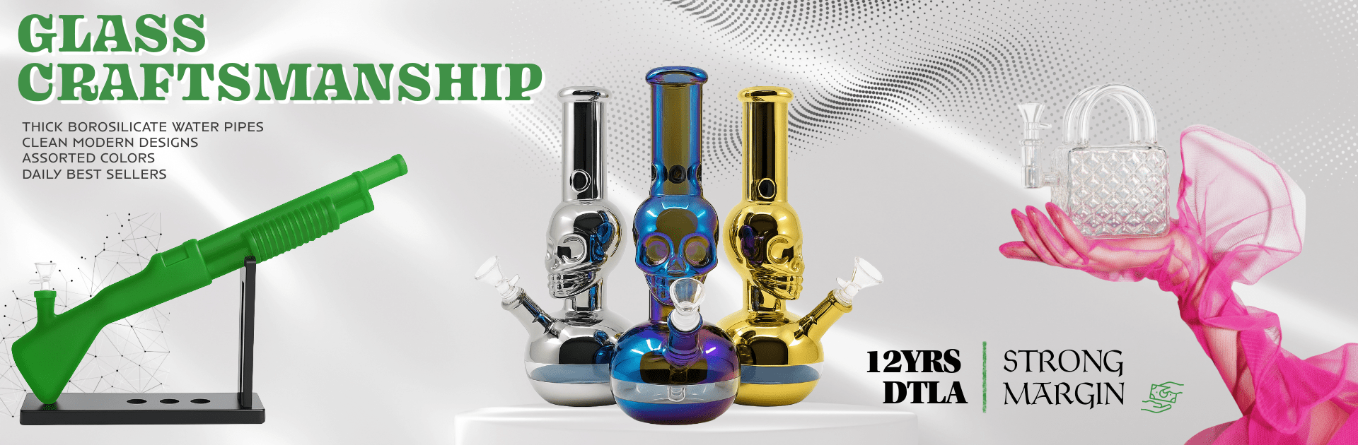 Exclusive accessory from Pipe420, leading glass pipe wholesale distributors USA.